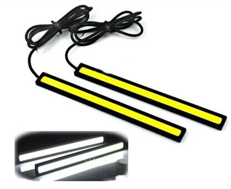 

COB Car Light LED 14CM 17CM COB LED Universal Ultra-thin LED Strip Car Daytime Running Light DRL Warning Fog Decorative Lamp