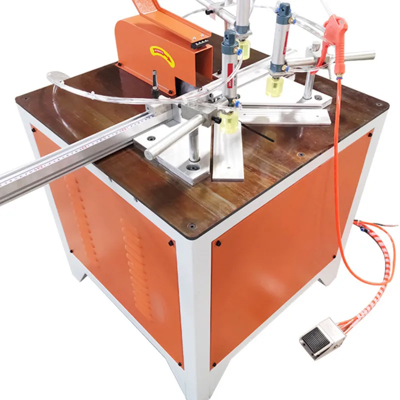 

NEW Pneumatic Adjustable Angle Cutter Angle Notching Machine Aluminum Cutter Electric Automatic swaging saving time and effort