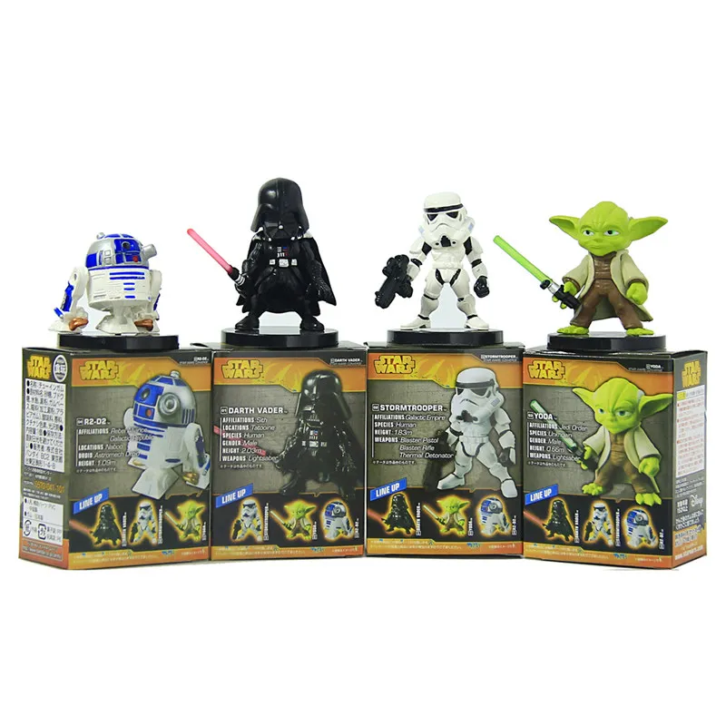 Wars (6 см) с Дартом Вейдером из R2 D2 робот фигурку модель игрушки воин Дарт Вейдер
