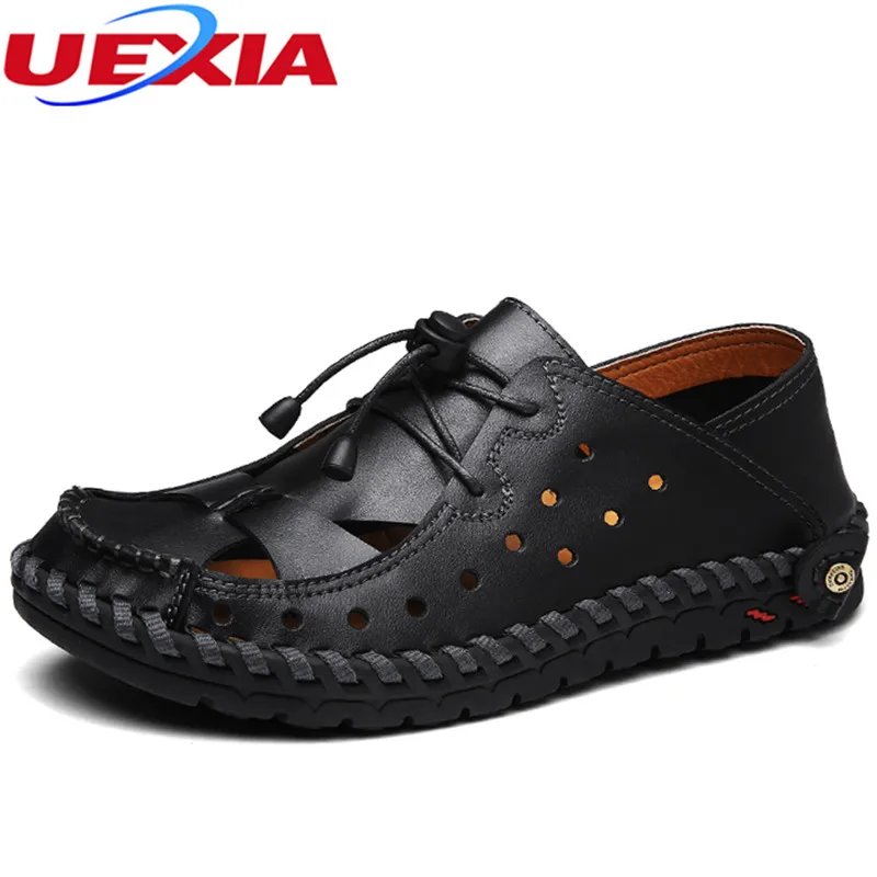 

UEXIA Men Leather Shoes Fashion Ankle Casual Working Shoes Tooling Dress Quality Casual Oxfords Lace-up Flats Male Comfortable