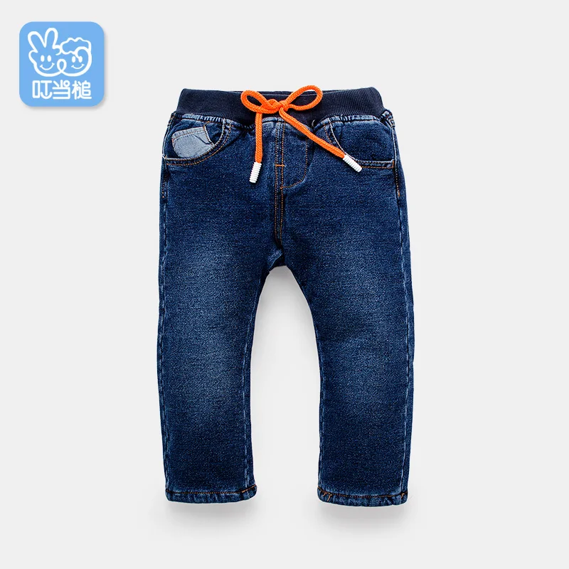 

Dinstry Boys Girls Pants autumn winter warm wear children Sports Trousers babys' Casual jeans