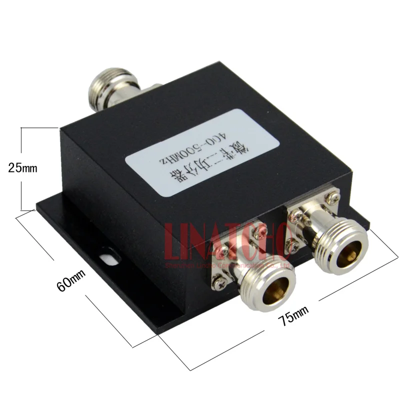Free shipping 2 Way 450MHz Micro strip Power Splitter 400 500MHz UHF two way radio divider 2