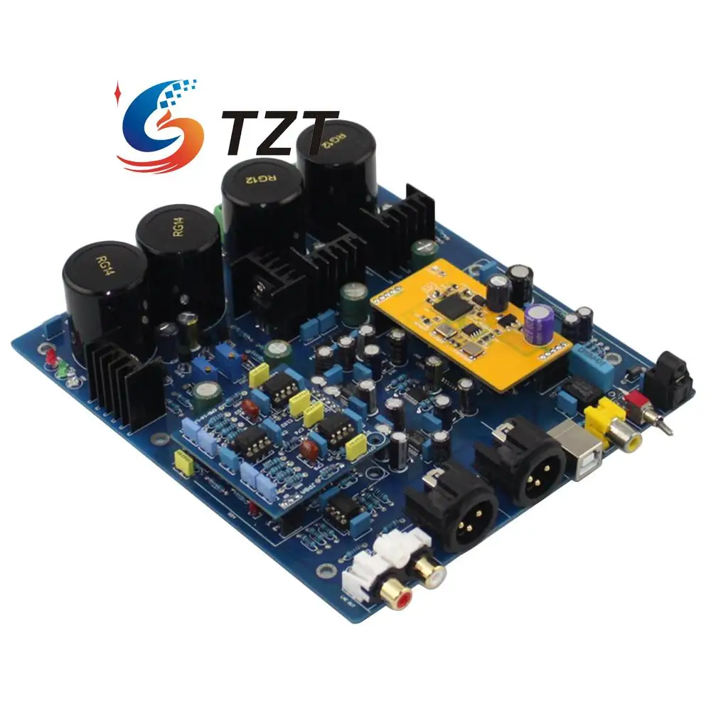 

DSD1796 NE5532 Double Chip DAC Decoder Board with XMOS U8 Sub Card for Audio DIY