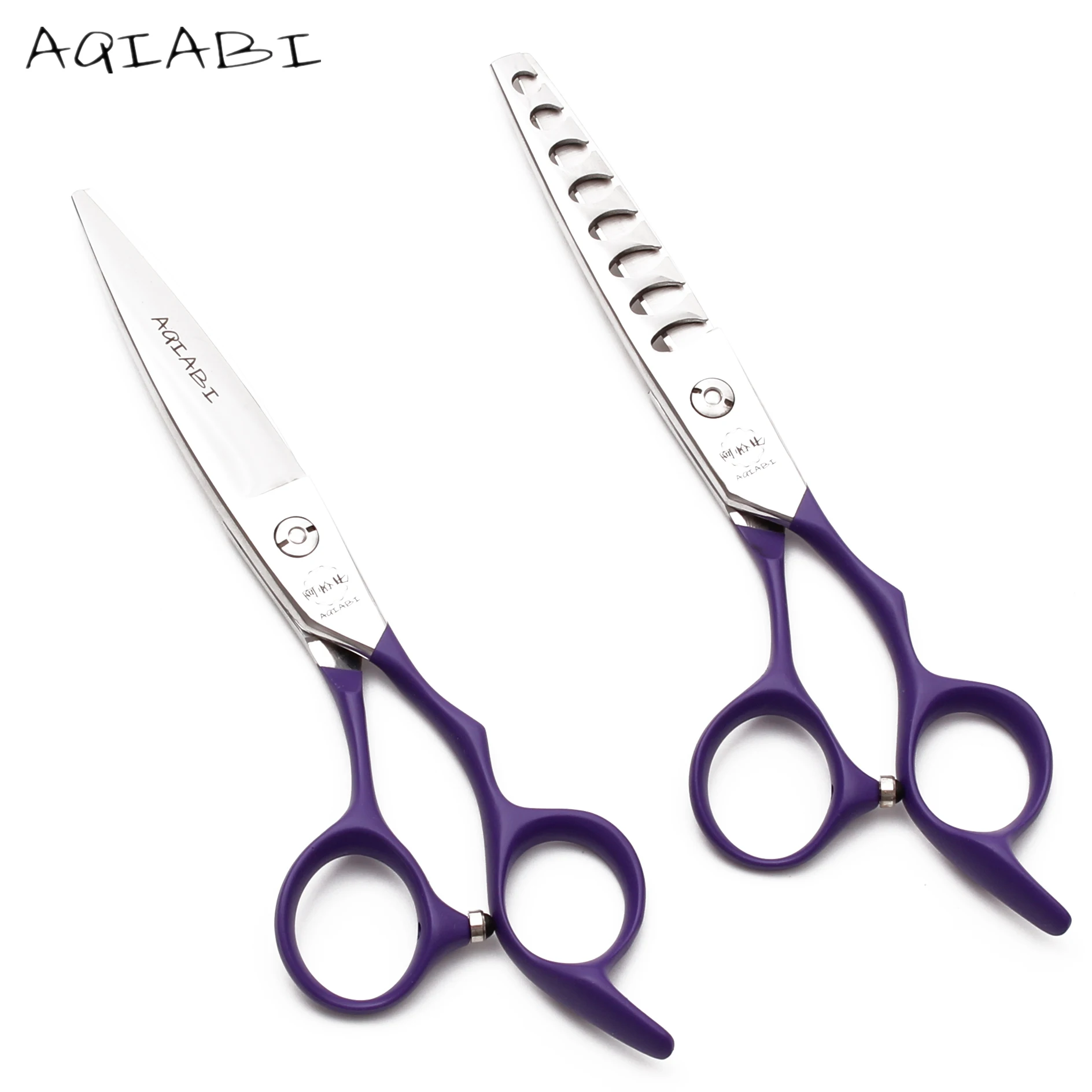 

A9122 6" AQIABI JP 440C Professional Human Hair Scissors Straight Shears Thinning Scissors Hairdresser's Scissors Barber Shears