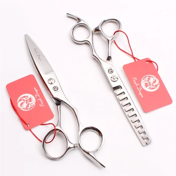 

6.0" 17cm 440C Purple Dragon Haircut Professional Hairdressing Scissors Cutting Shears Thinning Scissors Hair Scissors T-A Z9021
