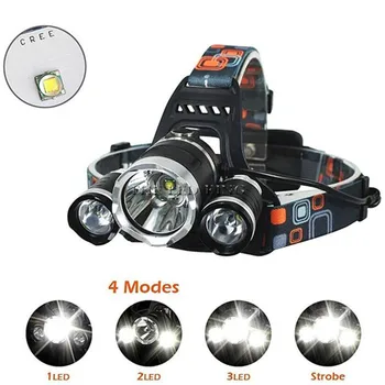 

Super bright Headlight 30000Lumen head lamp 3* T6+1*LED LED HeadLamp Flashlight Torch Lanterna head light for camping search