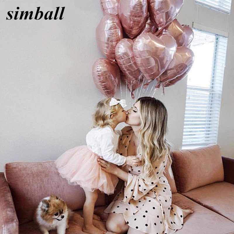 

10pcs/lot 18inch Rose Gold Red Pink Love Foil Heart Helium Balloons Wedding Birthday Party Decor Valentine's Day Globos Supplies