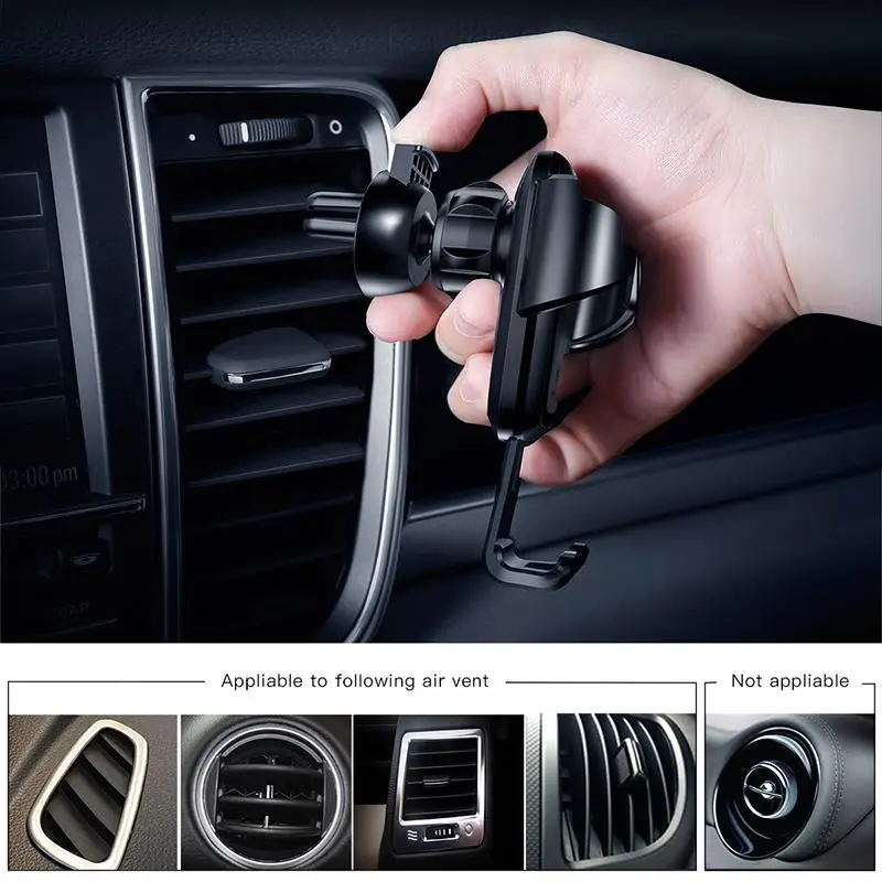  Baseus Schwerkraft Auto Telefon Halter Für iPhone Xs Max X Samsung S10 S9 Air Vent Halterung Handy 