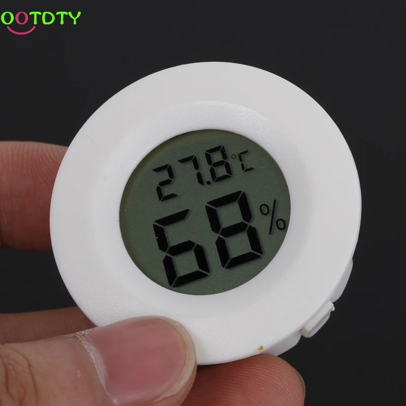 

Mini Indoor LCD Hygrometer Humidity Thermometer Tester Round Temperature Meter