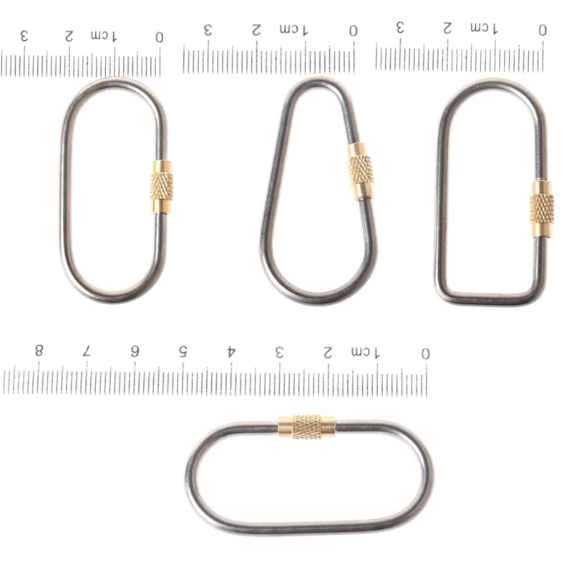 Кемпинг ссылка карабин из титанового сплава брелок висячий замок Пряжка крюк брелок