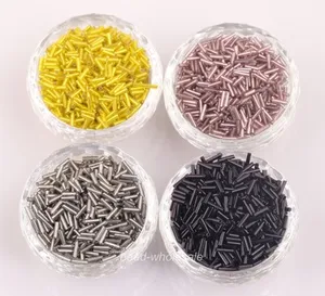 OMH оптовой 7x2 мм ювелирных изделий 500 шт. трубки Чешский Стекло Spacer Бусины U Палочки изделие zl544 - изображение