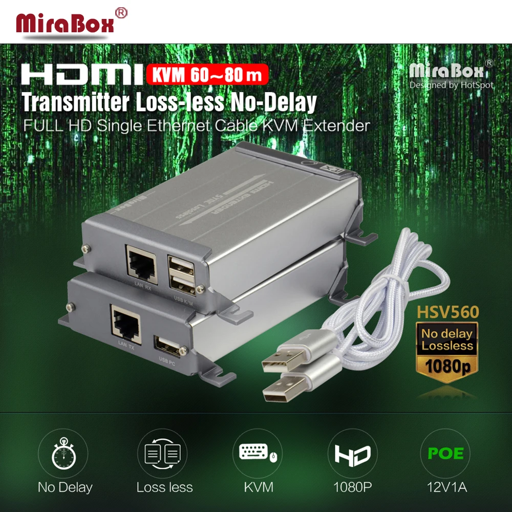 New KVM HDMI Extender With POE Function Support