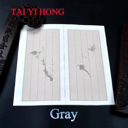 34*34 см возрожденчество Китайская каллиграфия Рисовая бумага живописи Суан Бумага - Габаритные размеры: 10pcs Gray