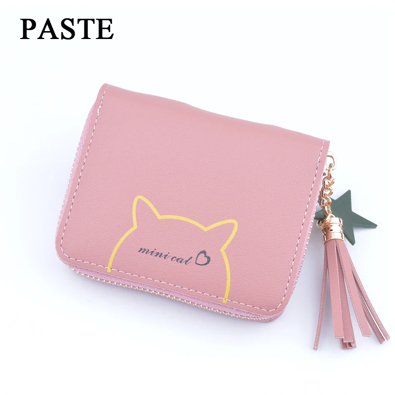 

PASTE Fashion Short Wallet Female Purse Women Small Pu Coin Wallets Girls Card Holder Mini Wallets carteira feminina WWS168