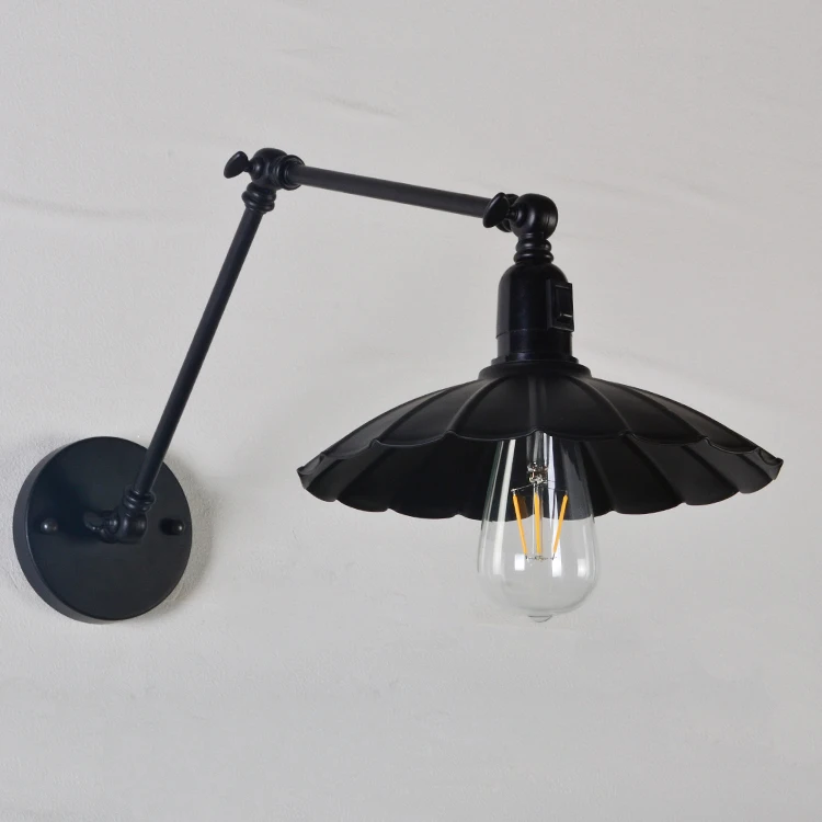 Vioslite LED B переключатель Винтаж 20 см Loft Регулируемые промышленные металлические