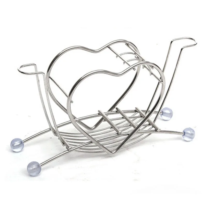 

Heart-Shaped Toothbrush Holder Bathroom Bathroom Dormitory Washing Supplies Storage Rack Couple Stainless Steel Toothbrush Hol