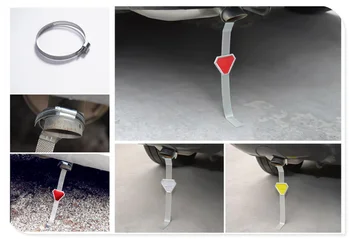 

Car accessories exhaust pipe anti-static strip reflective shape for Ford Transit Ranger Mustang Ka Fusion Focus F-150