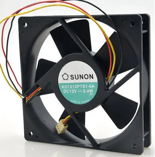 SUNON KD1212PTS1-6A 12 В 5,4 Вт 4,8 Вт три 12025 провода шасси вентилятор охлаждения