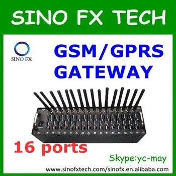 

freeship wavecom Q24plus module 16ports gprs modem gateway