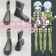 Sword Art онлайн Sinon косплей обувь ботинки изготовленные под заказ bbb