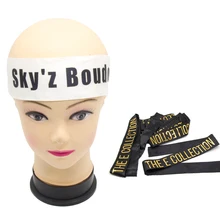 6x100 см цветные Повязки Для Волос, накладные волосы, повязки на голову с логотипом на заказ, повязка на голову