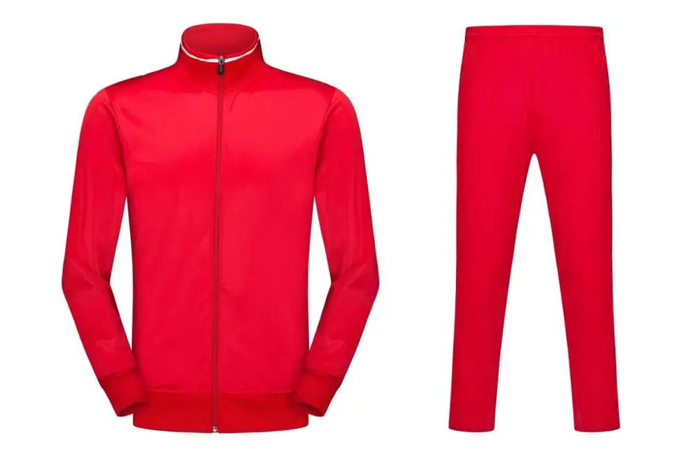 Детские футбольные куртки и штаны с длинными рукавами для бега и взрослых Детский спортивный костюм тренировочный мужской футбольный костюм 6805 - Цвет: picture color