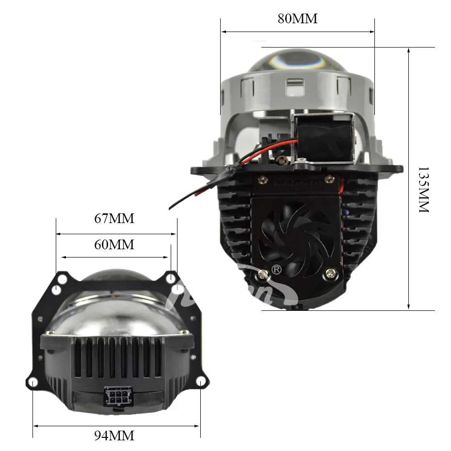 RONAN Upgrade супер качество 2 шт 35 Вт 3200лм 5500 к Встроенный 3,0 дюймов светодиодный Би проектор Объектив фары