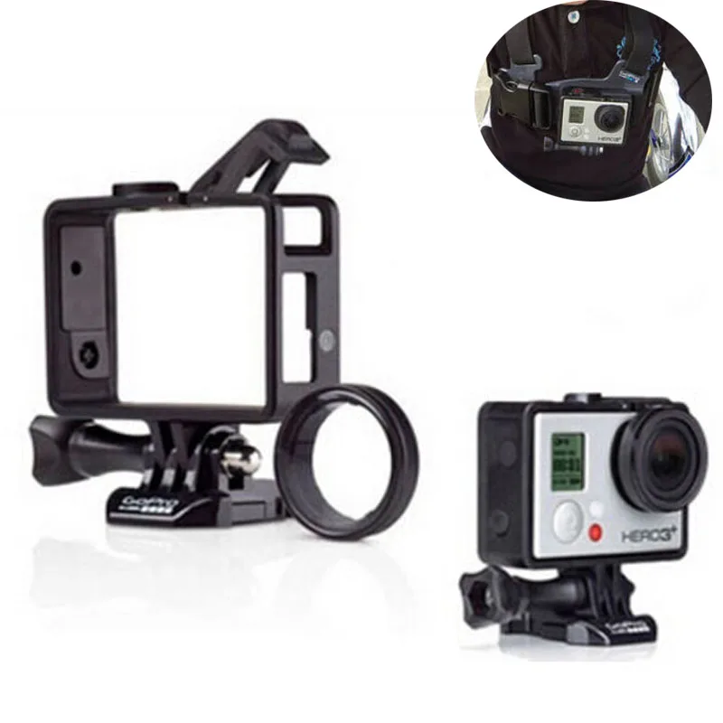 For Gopro Hero 3 3 4 Standard Frame For Gopro Port Cover Camera LCD BacPac Battery
