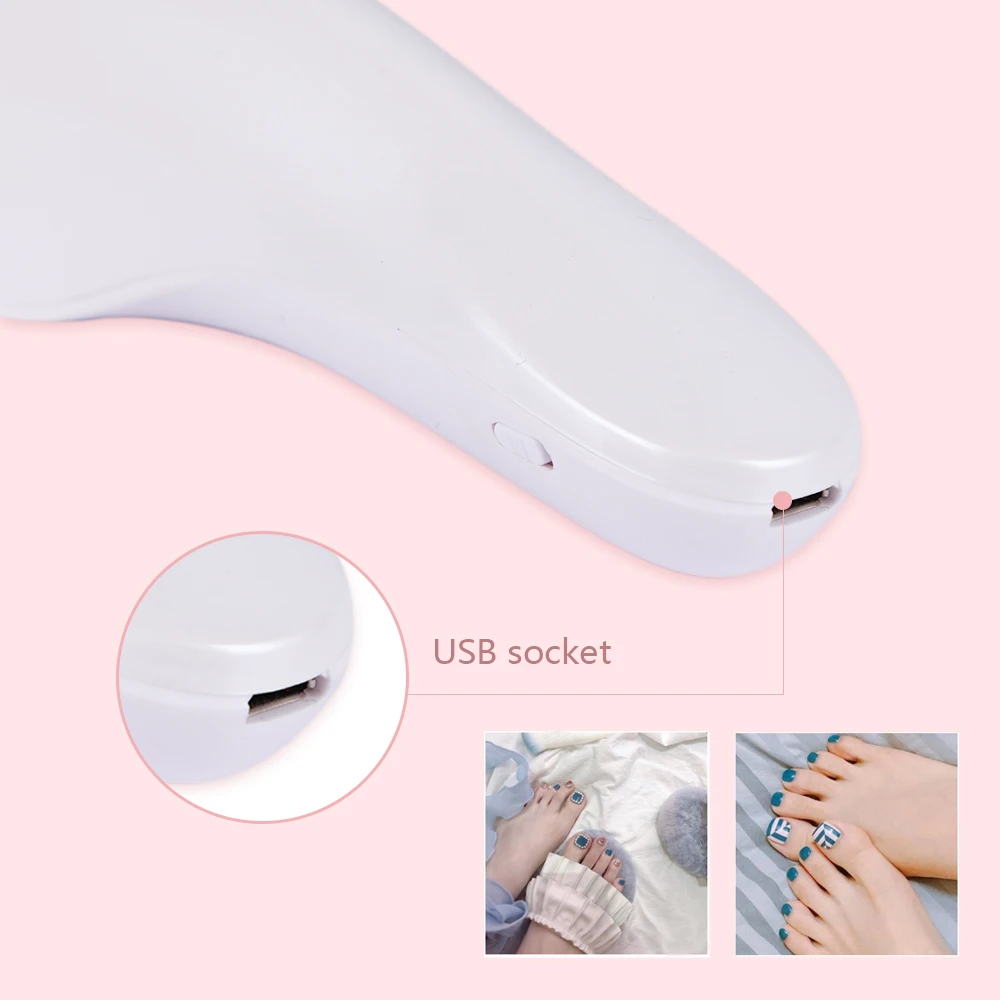 5 Вт USB Перезаряжаемые лампы для ногтей УФ светодиодная лампа сушки отверждения