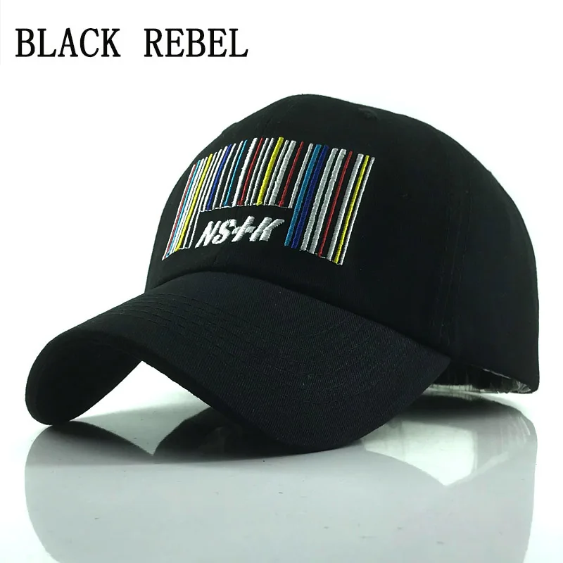 Black Rebel 100 Washed Baseball cap Snapback Hats Autumn Summer Hat