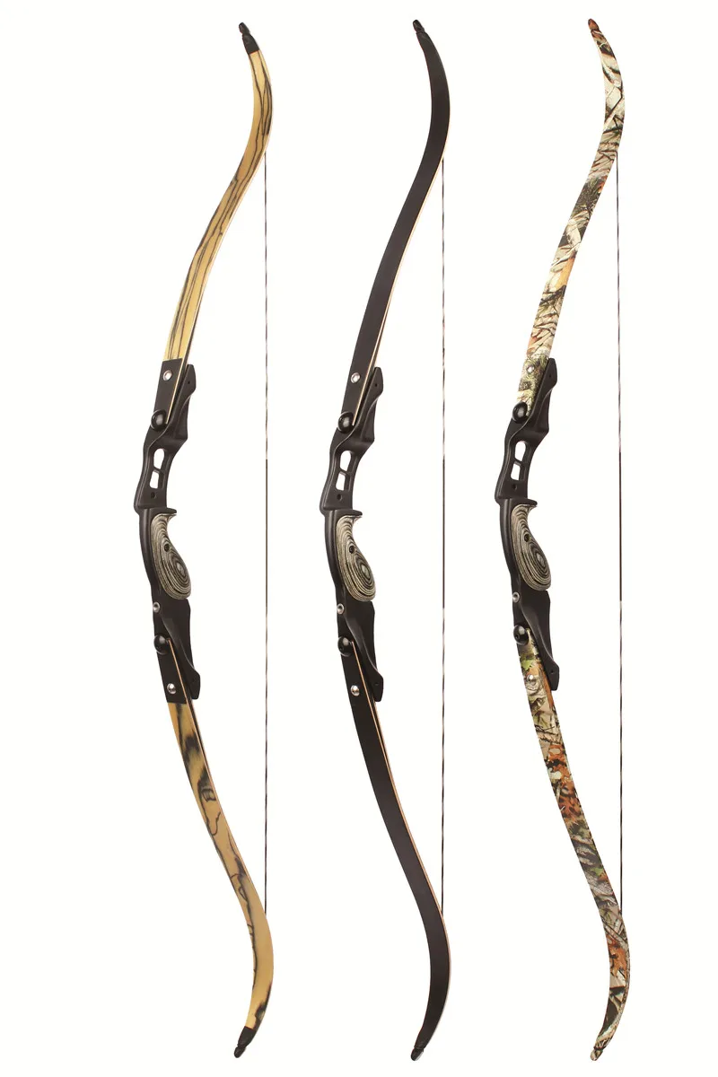 

New 3 Color 30-60 lbs American Hunting Bow in IBO 190 FPS With 17 inches Riser Traditional bow Long bow Hunting