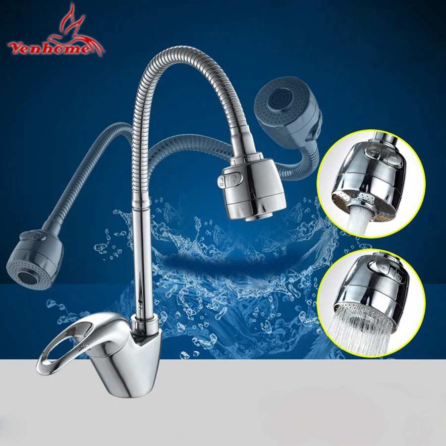 360 Degree Rotate True Brass Kitchen Faucet Mixer Tap Cold and Hot Water Kitchen Tap Basin Sink Washing Single Hole Water Faucet 360 Degree Rotate True Brass Kitchen Faucet Mixer Tap Cold and Hot Water Kitchen Tap Basin Sink Washing Single Hole Water Faucet