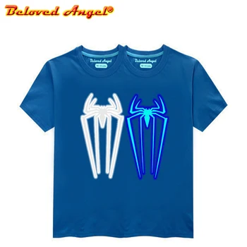 

Luminous Kids T Shirt Baby Boys Girls T-shirt Hip Hop Summer Short Sleeve Tops 3D Print Tee Shirts Children Clothes Glow In Dark