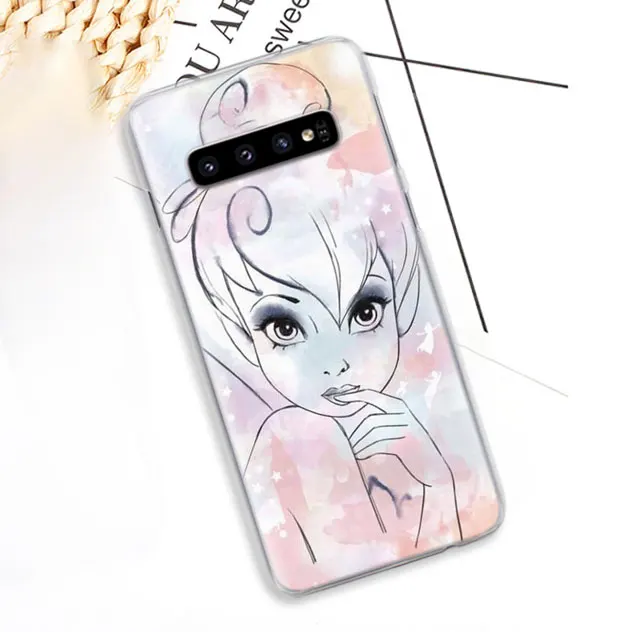 «Динь-Динь» Tinkerbell аниме телефонные чехлы для samsung Galaxy S10e S10 плюс S8 S9 плюс S6 S7 край A40 A50 A70 M20 чехол Coque - Цвет: 15