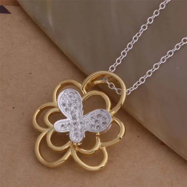 

wholesale High quality silver Fashion jewelry chains necklace pendant WN-006