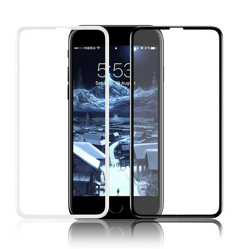 11D полное покрытие Защитное стекло для iPhone 7 8 6 Plus стеклянная пленка iphone XS Max XR