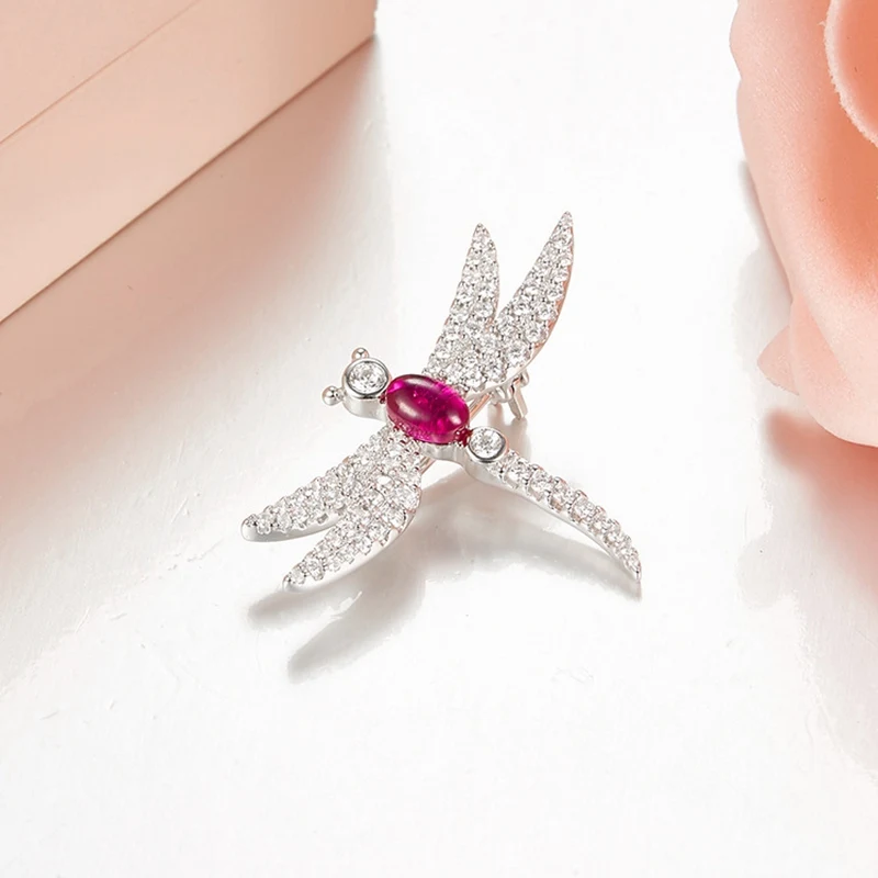 Женская Брошь в виде стрекозы из серебра 925 пробы|dragonfly brooch|brooch pinssilver dragonfly brooch |