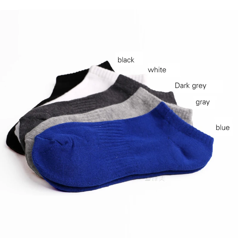 Мужские толстые махровые Короткие носки из 100 хлопка, впитывающие пот, спортивные носки с талией, Мужские осенне-зимние уличные носки для пеших прогулок, баскетбола