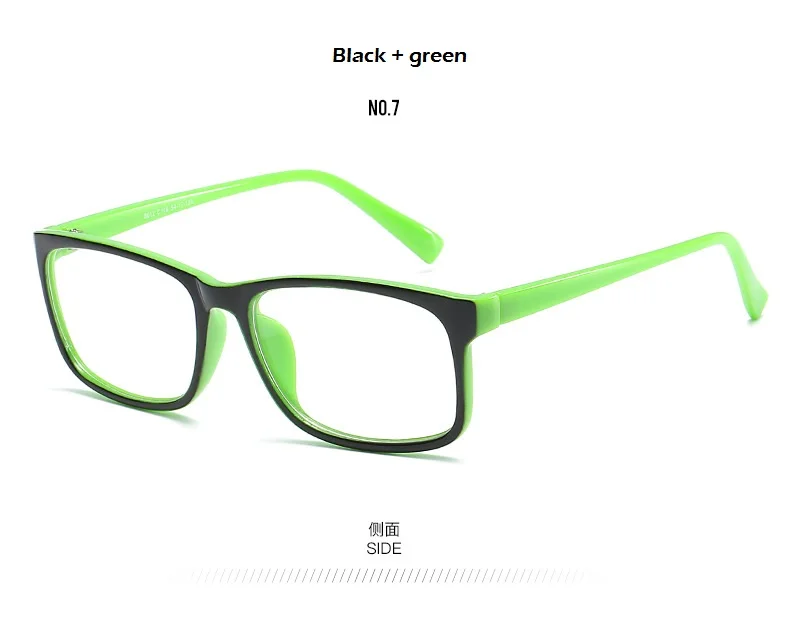 Классические Мужские квадратные оправы для очков, брендовые дизайнерские модные женские декоративные оптические очки, прозрачные очки - Цвет оправы: black green