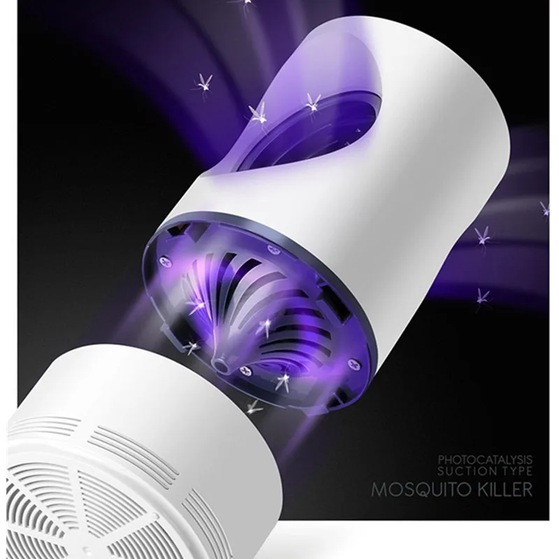 

2019 Newest USB Photocatalyst Mosquito Killer Lamp Radiationless Pest Control LED UV Night Glow in the Dark for Baby Sleeping