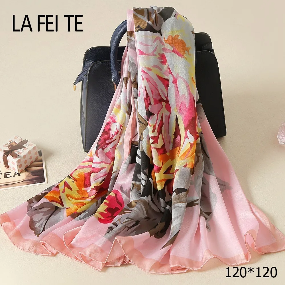 Twill Silk Scarf Women Hijab 2019 Summer Foulard Femme Stole Hair Satin Chiffon Bandana Shawl Womens Square Scarf For Ladies