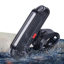 New Portable USB Rechargeable 6 Mode Dual Color LED Bike Light Bicycle Tail Safety Warning Rear Light Bicycle Accessories