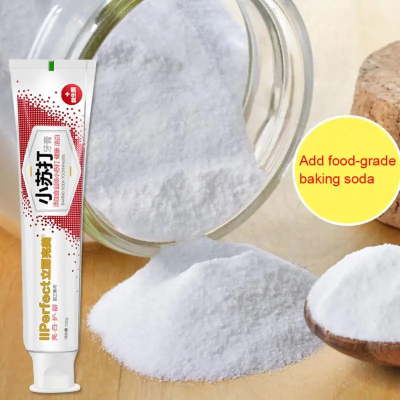 

2018 New Baking Soda Fresh toothpaste mint toothpaste oral clean health 100g Drop Shipping*