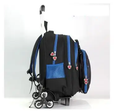 3D Детский рюкзак для путешествий на колесиках, школьный рюкзак на колесиках для мальчиков, Детские Сумки на колесиках для школы