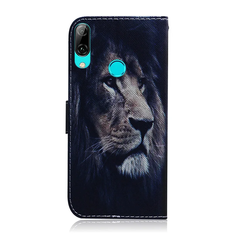 Кожаный чехол-книжка для huawei P Smart, Роскошный чехол-бумажник с подставкой для мобильного телефона, мягкий силиконовый чехол для huawei Honor 10 Lite