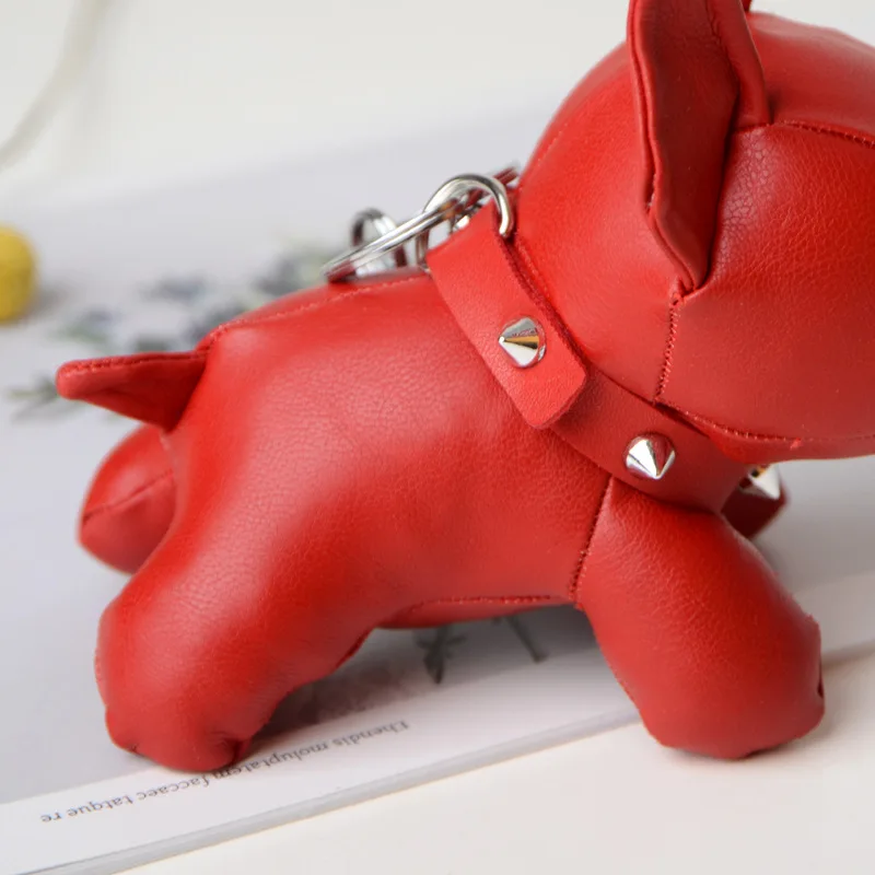 Брелок Bulldog из искусственной кожи держатель для ключей с животными сумка брелок в