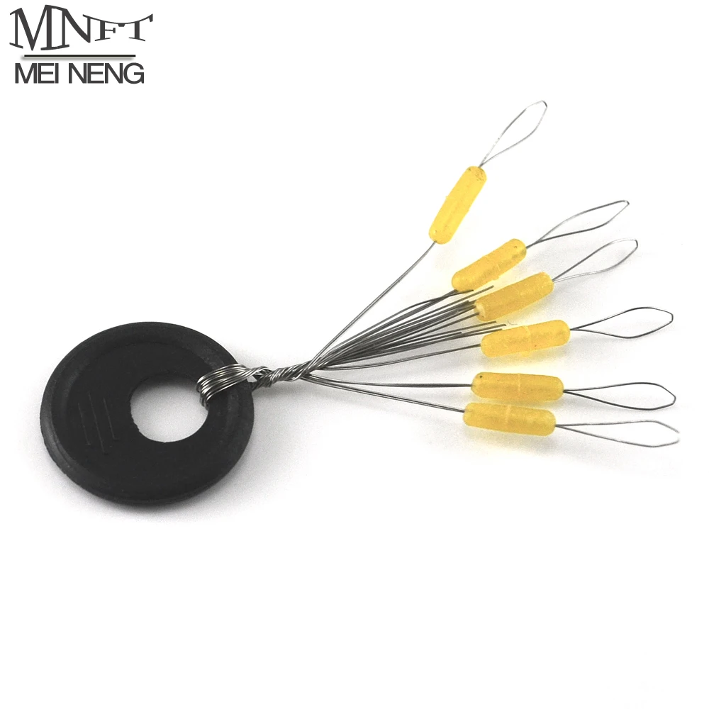 

MNFT Wholesale 100set/600pcs/pack Yellow Cowhells Space Beans Fishing Float Bobbers Rubber Stopper Bean Fishing Lock Wire