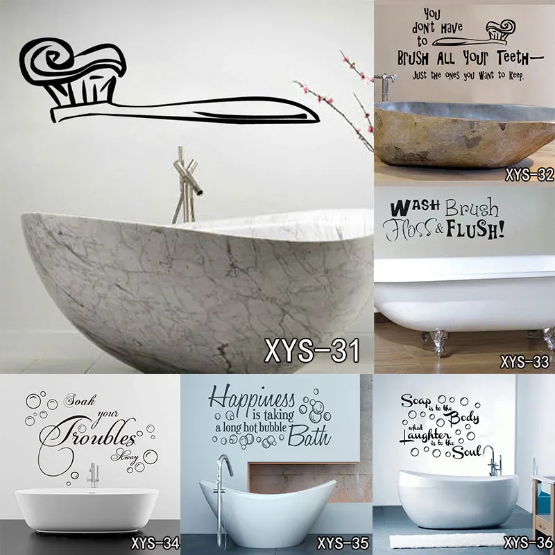 DSU Wall Art Kitchen Stickers Bathroom Quote Vinyl Soak Relax Enjoy