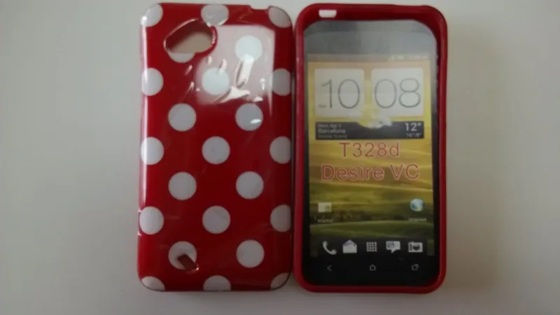 hTC Desire VC T328d Polka Dots Case (2)