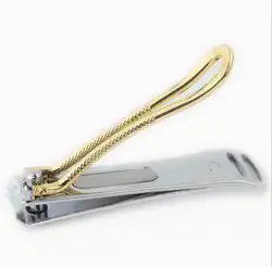 Качество Нержавеющая сталь Nail Clipper Золото Чистая сцепление Маникюр ногтем фрезы ногти Ножницы Триммер